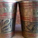Vintage Oriental Brass Gobl..